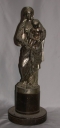 Statuette sur socle : Vierge à l'Enfant