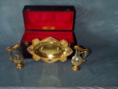 Ensemble de 2 burettes, plateau à burettes