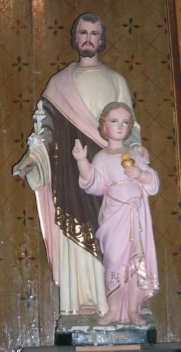 Statue : saint Joseph et l'Enfant