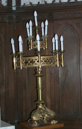 Paire 1 de chandeliers d'église