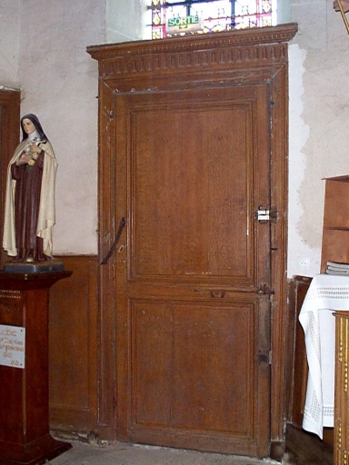 Vantail (2) ; lambris d'appui