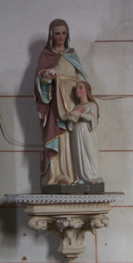Statue sur culot : Education de la Vierge