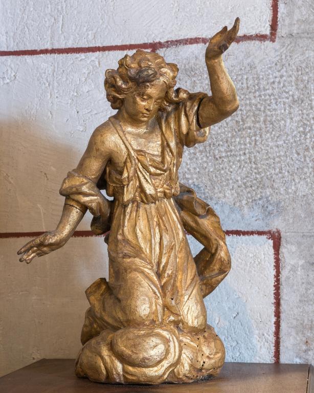 Ensemble de 2 statuettes : Anges, basilique Notre-Dame-du-Roncier (Josselin)