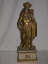 Statuette sur socle : Vierge à l'Enfant