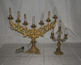 Paire 3 de Chandeliers d'église