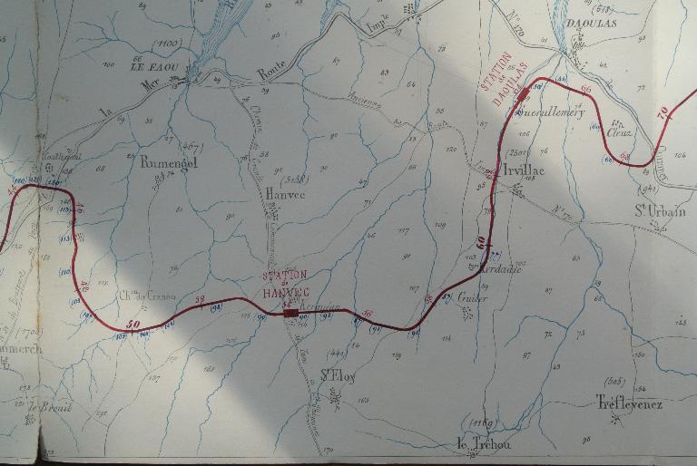 Ligne de chemin de fer Châteaulin-Landerneau (Hanvec)
