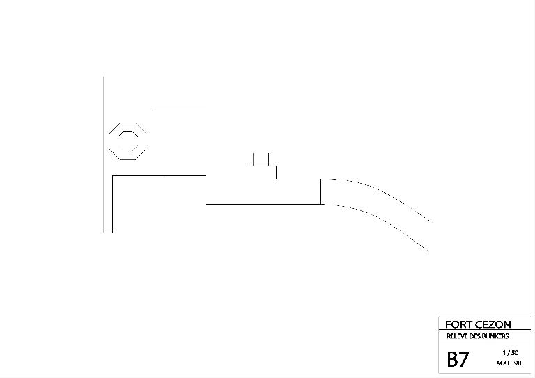 Abri avec citerne accolée, adossé au rempart au nord, Ile Cézon (Landéda)