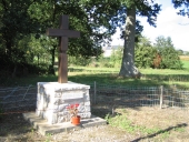 Croix de chemin, près de la Roche Bonnet (Bais)