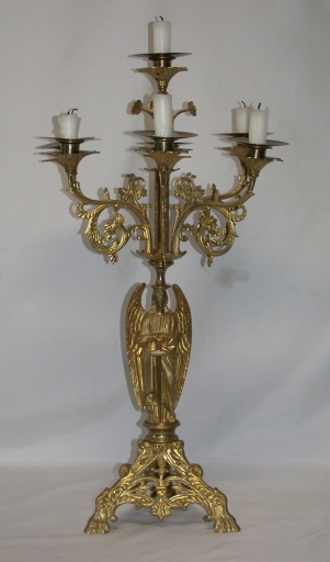 Paire 1 de chandeliers d'église