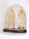 Ensemble de 5 statuettes : sainte Thérèse de Lisieux ; Sacré Coeur de Jésus (2) ; Notre-Dame de Lourdes ; Sacré Coeur de Marie, Saint-Melaine (Maure-de-Bretagne fusionnée en Val d'Anast en 2017)