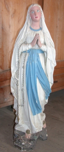 Statue : Vierge, dite Notre Dame de Lourdes