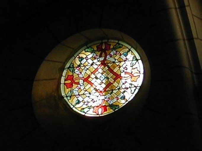 Ensemble des verrières de la coupole (baies 1000 à 1011) : 12 verrières décoratives