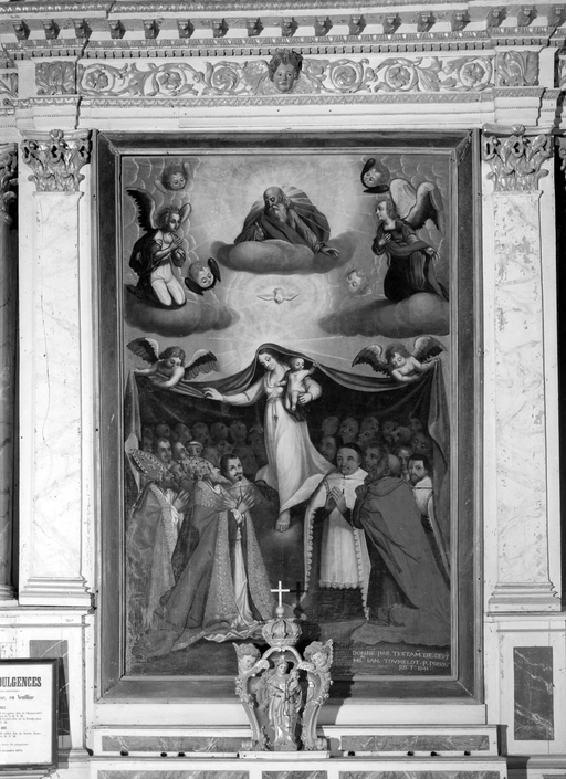 Tableau : Vierge de Miséricorde, chapelle Notre-Dame-de-Carmes (Neulliac)