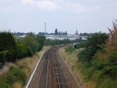 Les voies ferrées (traversant la ville de Rennes)
