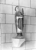 Statue (petite nature, d'applique) : saint Étienne