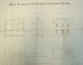Mairie et écoles sur la commune de Etrelles