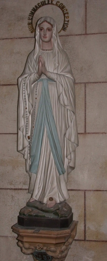 Statue : Vierge, dite Notre-Dame de Lourdes