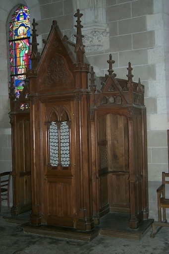 Ensemble de 2 confessionnaux