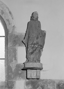 Statue (petite nature) : saint Albaud