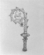 Crosse épiscopale de Mgr Trégaro, basilique Notre-Dame-du-Roncier (Josselin)