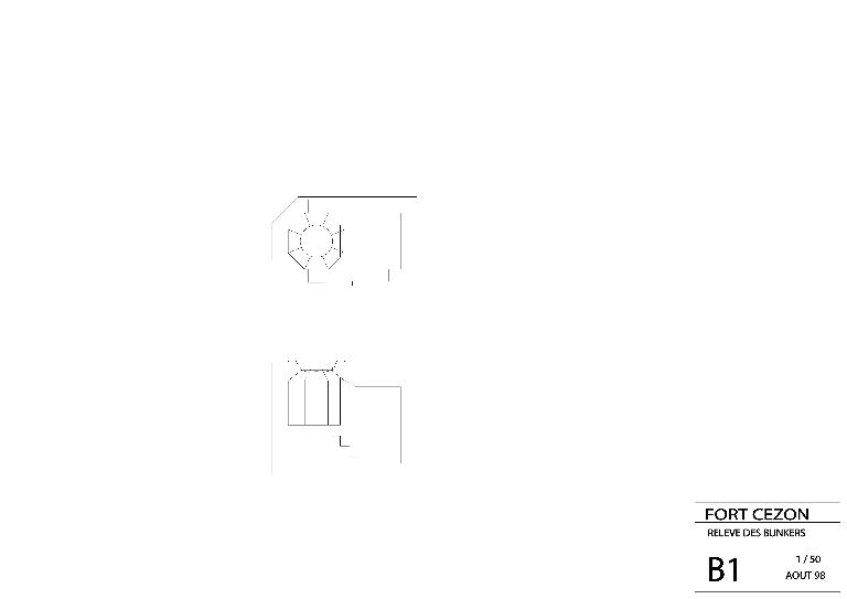 Poste d'observation dit Tobrouk (n° 4), sur le rempart du demi-bastion nord, Ile Cézon (Landéda)