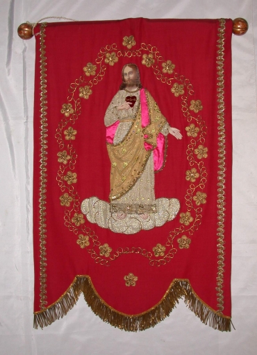 Bannière de procession : Sacré Coeur