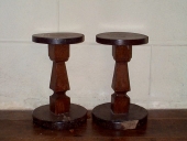 Ensemble de 4 tabourets d'église