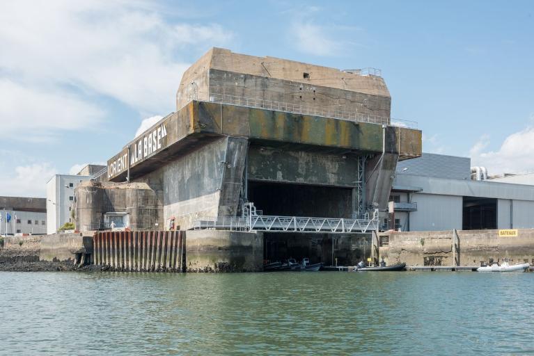 Bunker Keroman I dit "KI" équipé d'un slipway (Lorient)