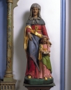 Statue (petite nature) sur culot : Education de la Vierge