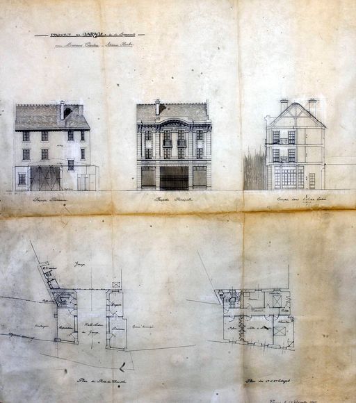 Immeuble ; garage, 26, 28 rue Hoche (Vannes)