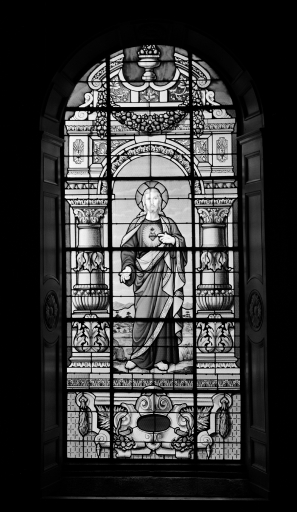 Ensemble de 4 verrières à personnages : Vie du Christ