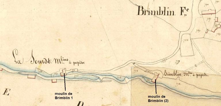 Moulins à papier, Brimblin (Chauvigné)