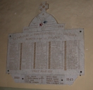 Tableau commémoratif des morts de la guerre 1914-1918