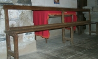 Ensemble de 2 bancs d'église