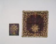 Bourse de corporal, voile de calice, basilique Notre-Dame-du-Roncier (Josselin)