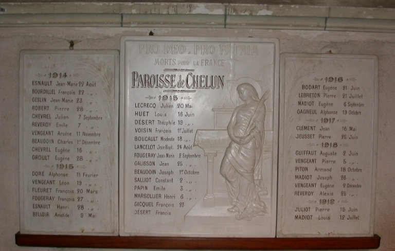 Tableau commémoratif des morts