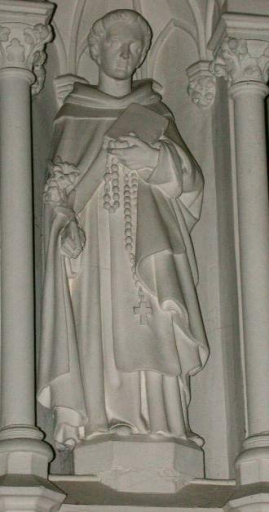 Paire de statues : Saint Dominique, Saint Simon Stock