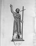 Statue (grandeur nature) : Saint Jean Baptiste, église paroissiale Saint-Martin (Balazé)