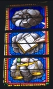 Verrière de la baie 00 (verrière anagogique) : Trinité (?)