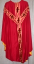 Ornement rouge 1 : chasuble, étole