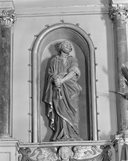 Statues (2) : saint Pierre, saint Paul, église paroissiale Saint-Pierre (Taillis)