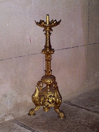 Ensemble de 6 chandeliers d'autel