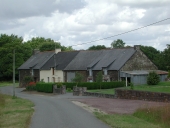 Alignement de maisons, la Touche Guérin (Paimpont)