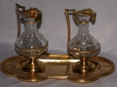 Ensemble de 2 burettes avec leur plateau