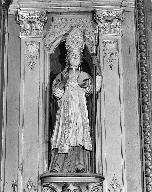 Statue : Saint Germain d'Auxerre, église paroissiale Sainte-Édiltrude (Tréflez)
