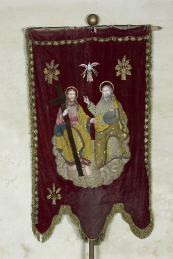 Bannière de procession n°2 : Trinité ; Immaculée Conception