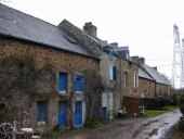 Alignement de maisons, la Vallée Rondeau (Pleurtuit)