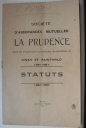 Livre : Mutuelle la 'Société d'assurances mutuelles La Prudence'