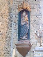Statue Vierge à l'Enfant de l'église Saint-Lunaire (Saint-Lormel)