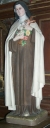 Statue : sainte Thérèse de Lisieux